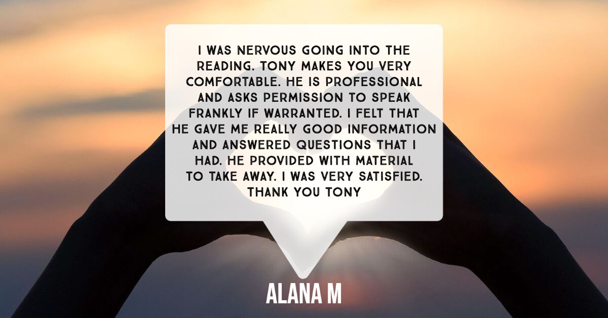 Tony Uberoi - Customer Review - Alana M