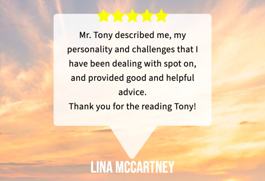 Tony Uberoi - Customer Review - Lina McCartney