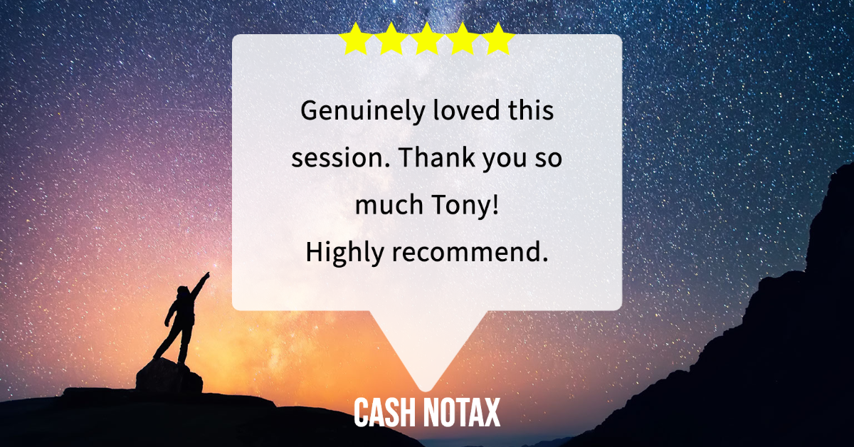 Tony Uberoi - Customer Review - Cash Notax